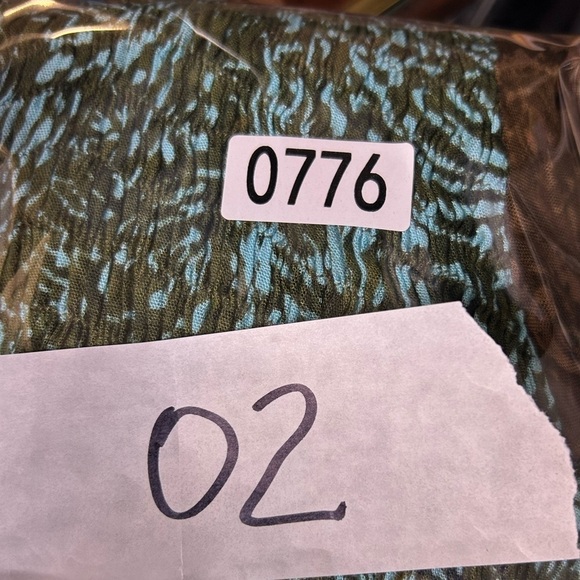 VTG Lotus Traders Plus Size 3X Midi Dress  Batik Tie Tye Boho Asymmetrical Hem - Picture 16 of 16